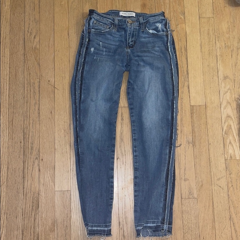 Flying Monkey mid rise skinny jeans